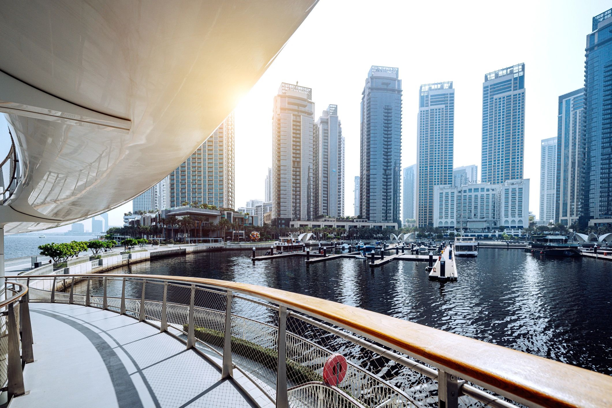 Dubai Marina skyline with modern waterfront architecture