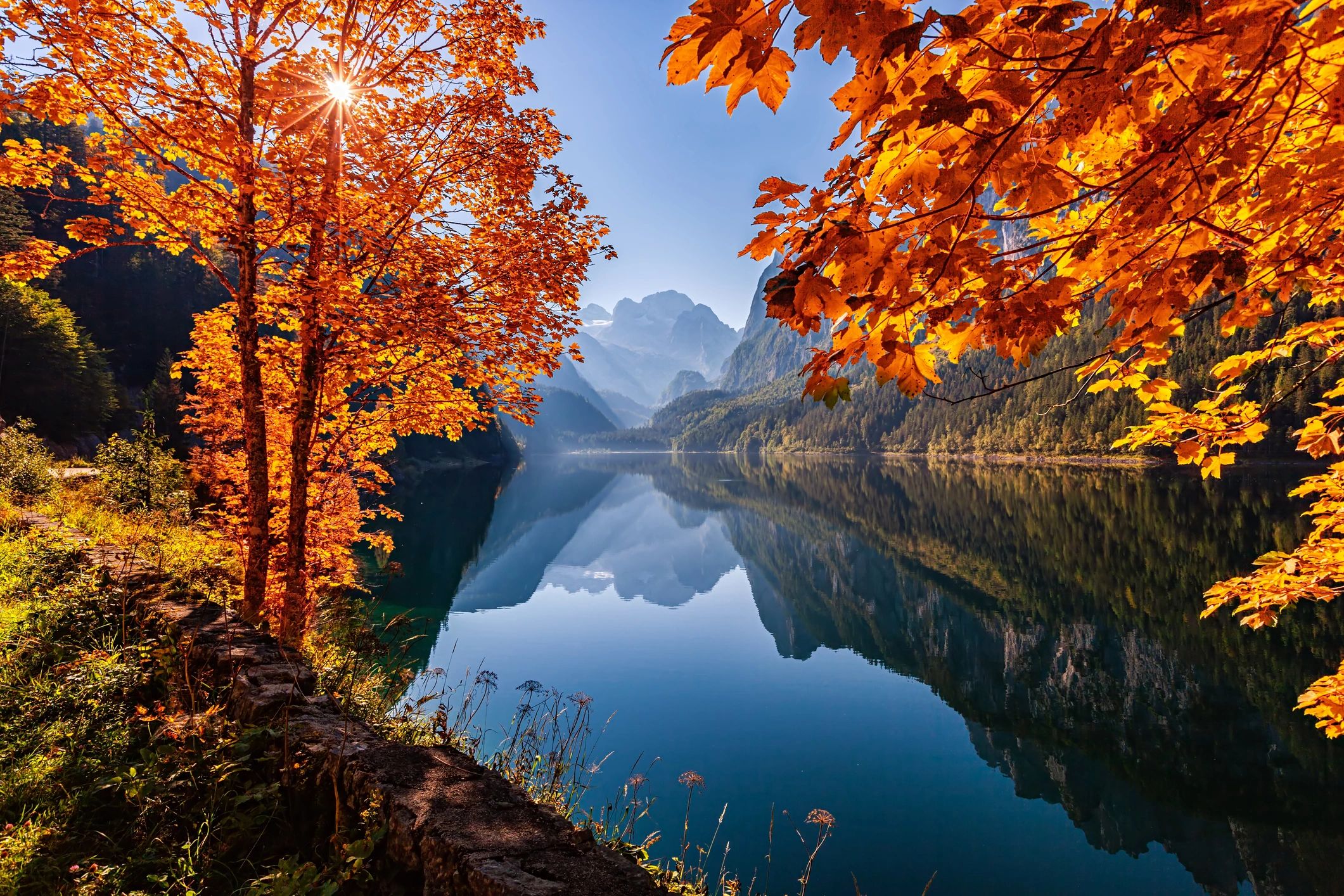 Scenic mountain lake landscape for a Hatta nature experience