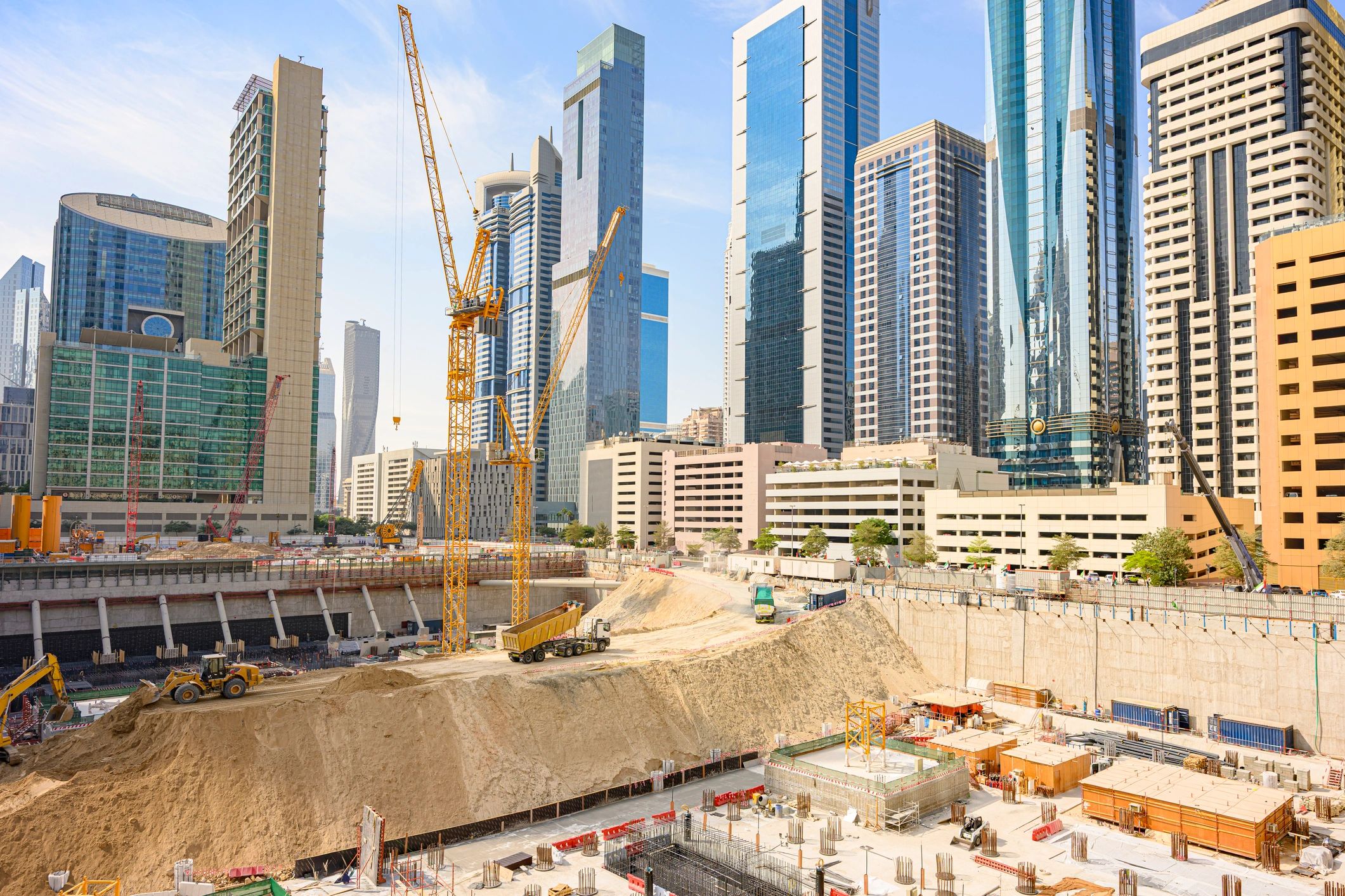 Dubai city skyline and modern architecture